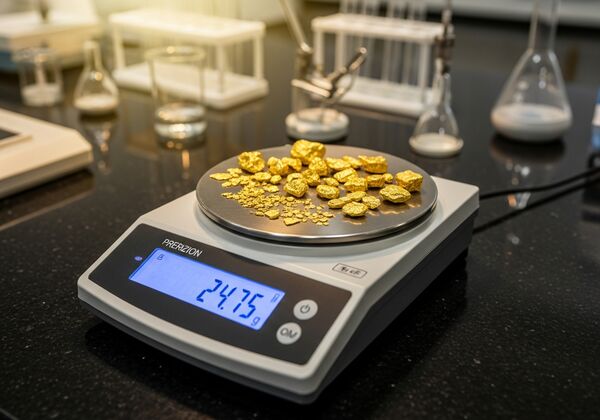 Precision weighing of gold and precious metals